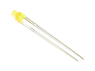 2mm Extruded / Flush Diffused LED - Yellow - Click Image to Close